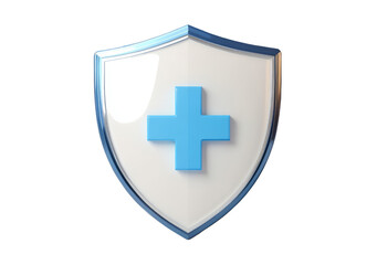 Fototapeta premium Blue Healthcare Security Icon
