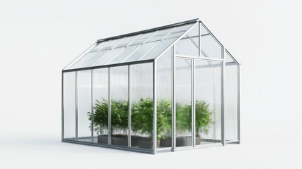Fototapeta premium Modern greenhouse with plants