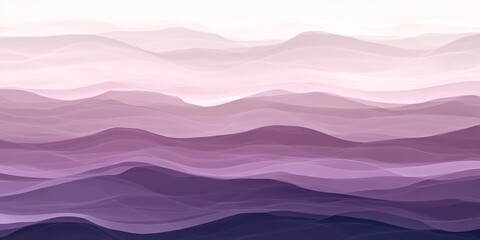 Fototapeta premium Layers of purple and pink mountains blend seamlessly together