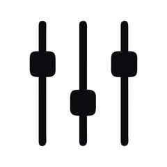 Icon user interface sliders line art