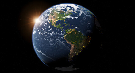 Lightning Strikes Tree with Animals Scattering in Dramatic Night Scene