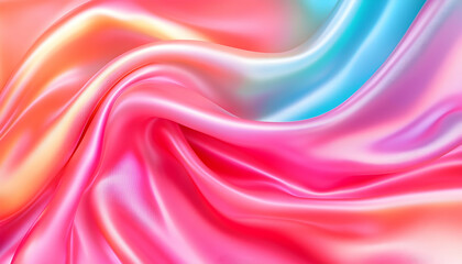 Obraz premium Colorful silk fabric swirl texture