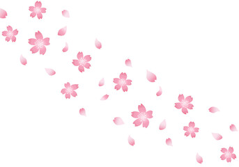 舞い散る桜＊花吹雪*背景透過