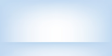 Simple blue studio room. Limbo light background. Abstract 3d backdrop for product presentation. Minimal wall abstract modern