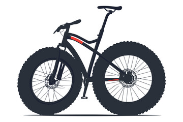 Fototapeta premium Silhouette of a girl riding a bicycle in motion