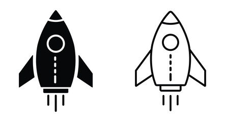 rocket icon vector. rocket launching sign. space craft sign. start up symbol. fast flying rocket sign. speed up symbol. vector illustration on transparent background