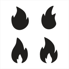 set of black and white icons