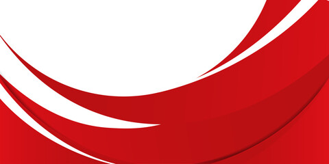 Vector red line background curve element with white space for text and message design. Eps10