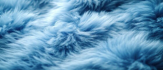 Fototapeta premium Soft Blue Fur Texture Close Up Shot Capturing the Delicate Fibers and Subtle Light Play Creating a Cozy and Luxurious Visual Appeal