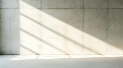 Geometric Light And Shadow Pattern On Rough Concrete Wall Abstract Background
