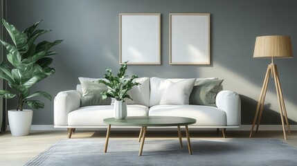 Textured gray and white striped rug drapes elegantly over wooden floor, its softly curved edges adding charm to this medium-close-up view