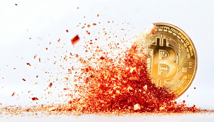 Crumbling Bitcoin, digital currency crash