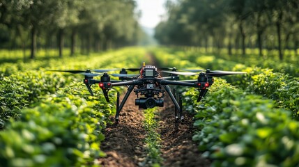 Naklejka premium Drone Technology in Modern Agriculture