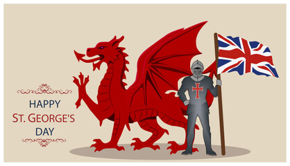 St. George’s Day Red Dragon