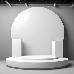 Background for product packaging on backdrop Showcase for presentation