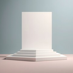 Obraz premium Background for product packaging on backdrop Showcase for presentation