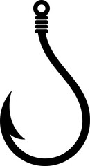 Fishing sharp hook icons. vector