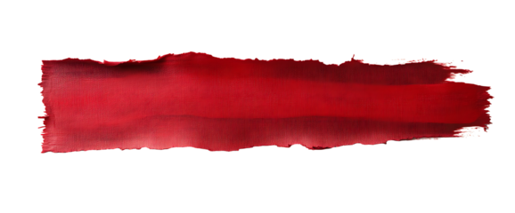 red tape on a white background a strip of torn red paper tape displaying a textured surface and uneven edges isolated on a white background