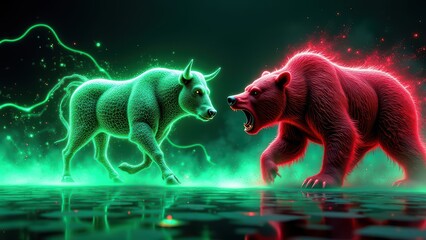 Bulls Rising Bears Roaring Market Analysis Generative AI