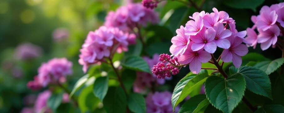 Densely packed branches of Royal Pelargonium Archie Pope with lilac flowers, greenery, archie pope, lilac flowers