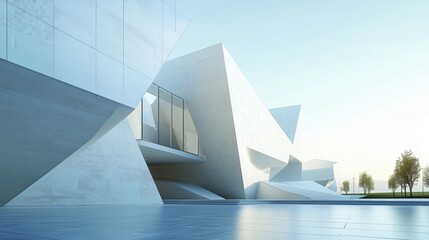 The geometric beauty of futuristic architecture