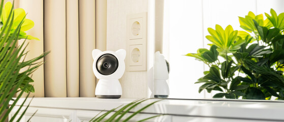 Security camera connected to a smart home system for automated protection