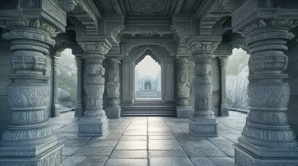 Intricate Stone Temple with Historical Significance