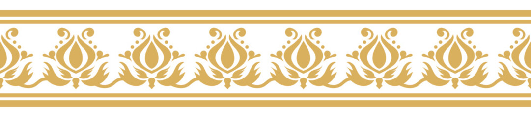 Vintage ornamental border design with ethnic pattern.