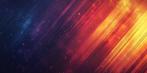 Abstract cosmic background showcases nebula space with glowing stripes