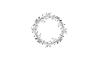 Botanical_Leaf_Wreath_Vector