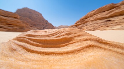 Desert canyon textured rock formation, sunny day background