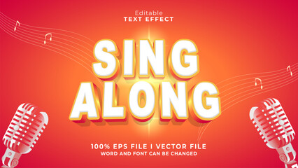 3d sing along bold text effect