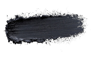 Fototapeta premium dark gray paint stroke with textured appearance, ideal for backgrounds or artistic designs. brushstroke conveys sense of creativity and depth