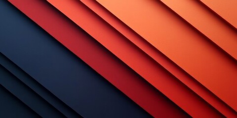 Obraz premium Abstract design featuring layered colored paper in diagonal composition