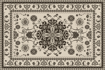 Vintage Arabic pattern.Persian colored carpet.Rich ornament for fabric design,handmade,interior decoration,textiles.Abstract design of persian carpet with geometric ornament.Moroccan style background.