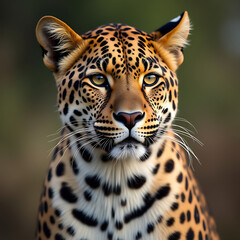 Fototapeta premium portrait of a leopard