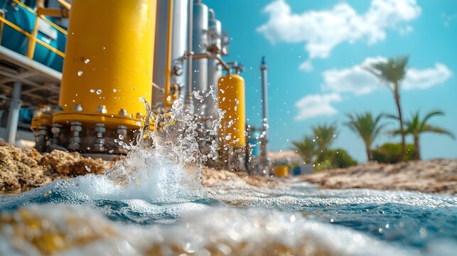 Innovative Industrial Scale IoT Controlled Desalination Plant Converting Seawater into Fresh Water Promoting Global Water Sustainability and Resource Management