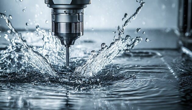 Metal cutting. Milling machine processing steel