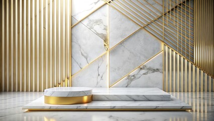 Marble Nook Urban Landscape: Gold Accents, Diagonal Lines, Soft Feminine Photography