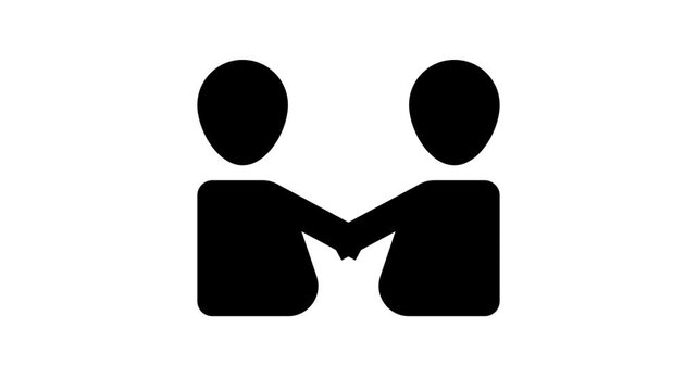 Aggrement animation icons for social media, presentations, videos, websites, etc. No background, Alpha channel.