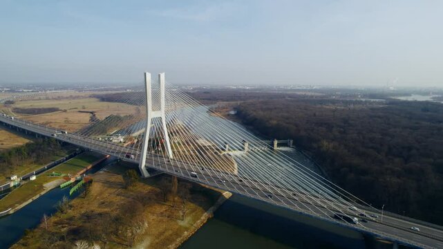 Rędzin Bridge, Poland&rsquo;s largest, captured in an aerial drone video