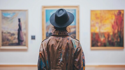 Fototapeta premium Contemplation in the Art Museum