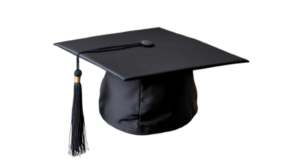 Academic Triumph: Capturing the essence of academic achievement, a classic square mortarboard, complete with tassel, symbolizing the culmination of hard work and dedication.