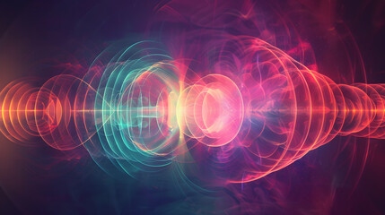Visualizing Sound: An Artistic Representation of Sound Wave Propagation and Frequency Dynamics