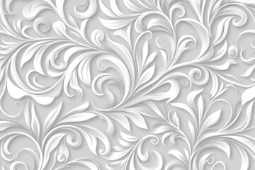 Floral Elegance: 3D Paper Flowers in Seamless Harmony