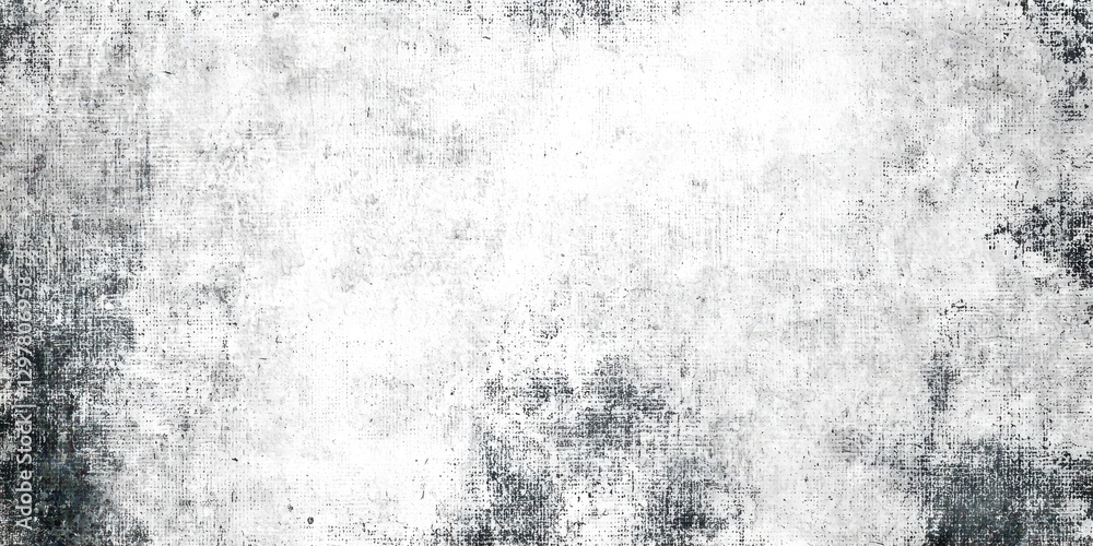 Poster white background with a black and white pattern