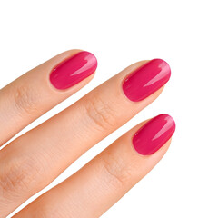 nail polish on a white background