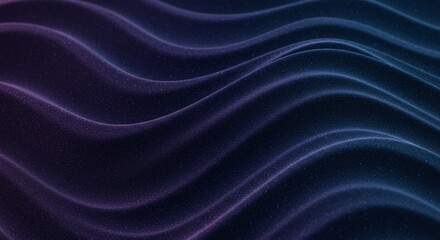 Obraz premium This abstract image features wavy lines and a gradient transitioning from dark purple to dark blue, creating a moody and dynamic effect