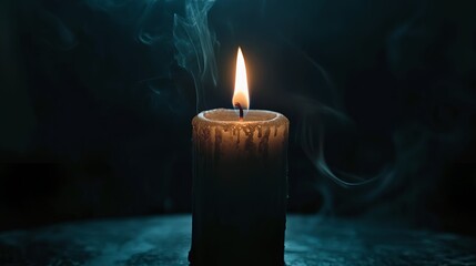 Mourning candle to celebrate memorial Day illustration background