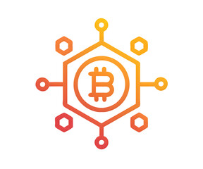 Doller / Money/ Bitcoin Icon isolated transparent on white BG PNG format.